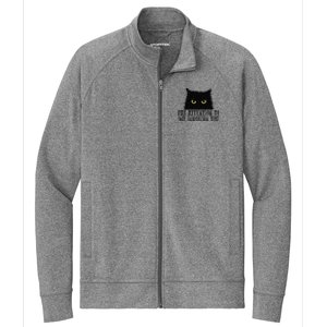 Funny Pay Attention To Me Ignoring You Black Cats Lovers Mom Stretch Full-Zip Cadet Jacket