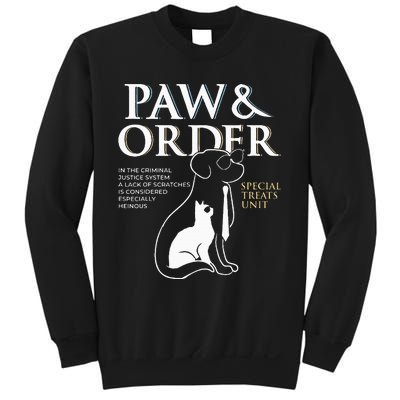 Funny Paw And Order Special Treats Unit Training Dog And Cat Sweatshirt