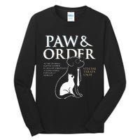 Funny Paw And Order Special Treats Unit Training Dog And Cat Tall Long Sleeve T-Shirt