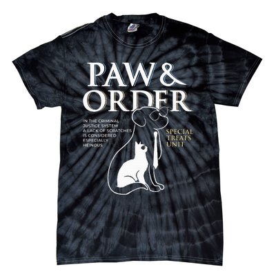 Funny Paw And Order Special Treats Unit Training Dog And Cat Tie-Dye T-Shirt