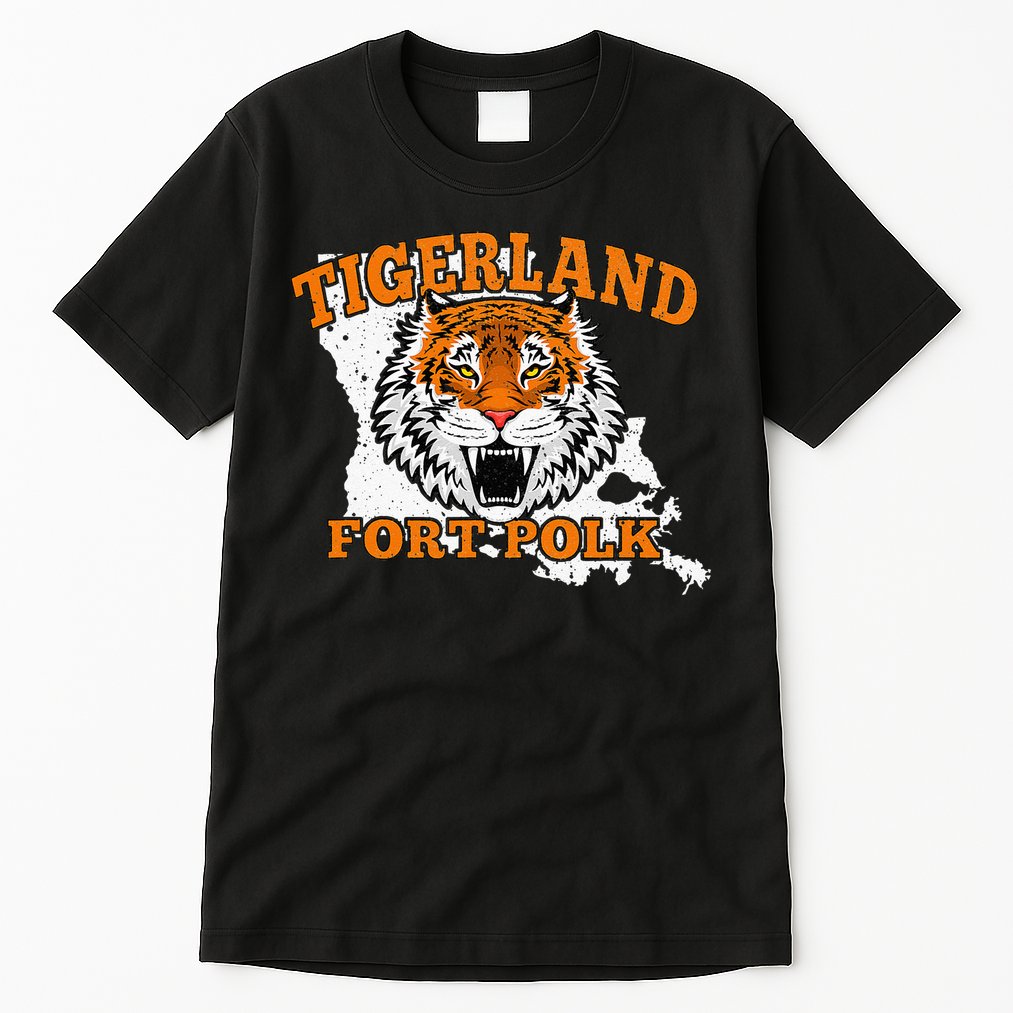 Fort Polk Alumni Louisiana La Tigerland Veterans Vintage Tall T-Shirt