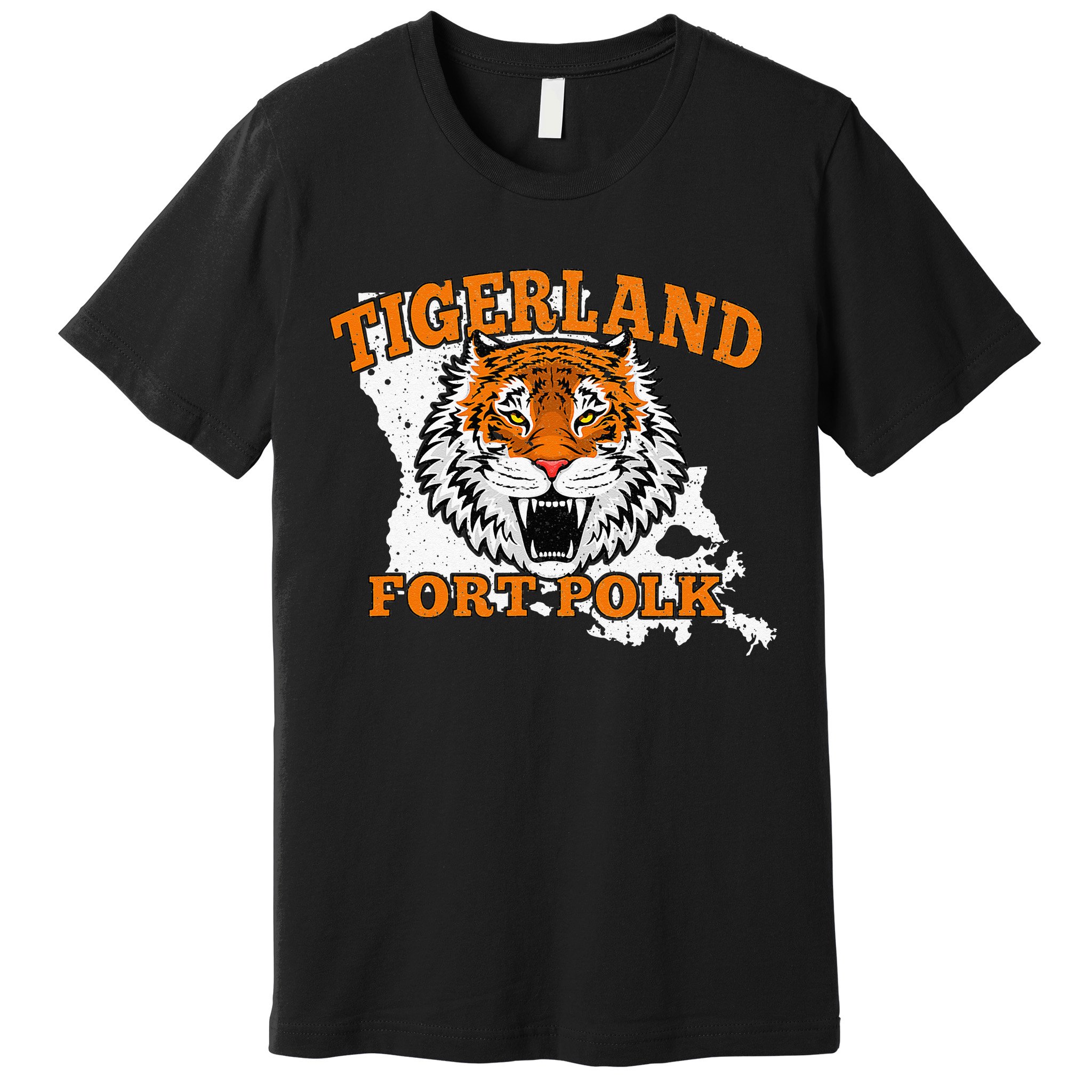 Fort Polk Alumni Louisiana La Tigerland Veterans Vintage Premium T-Shirt