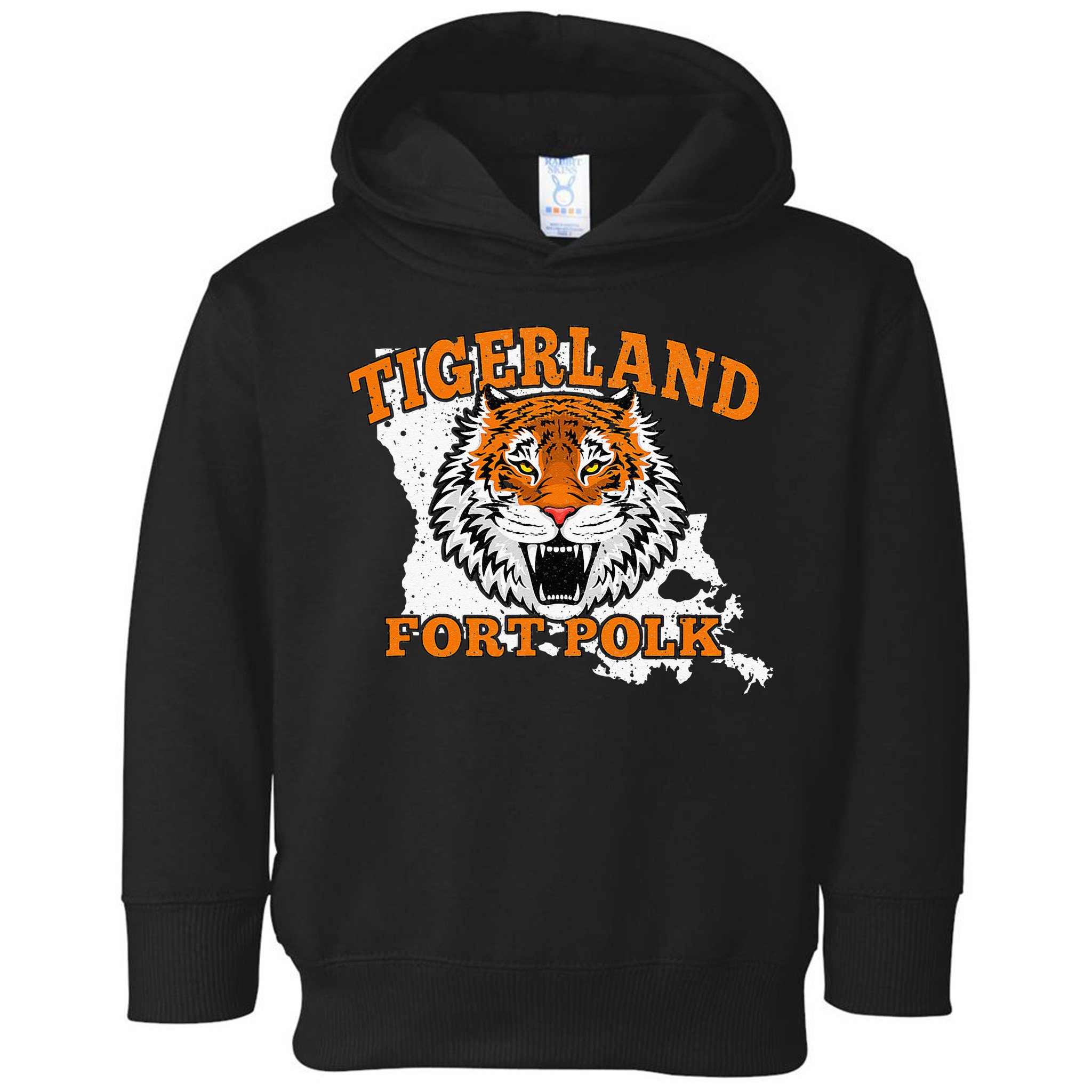 Fort Polk Alumni Louisiana La Tigerland Veterans Vintage Toddler Hoodie