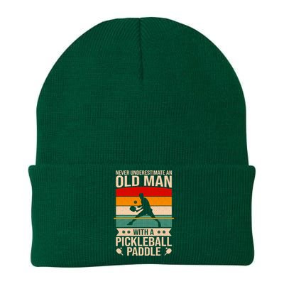 Funny Pickleball Art Paddle Pickleball Player Knit Cap Winter Beanie