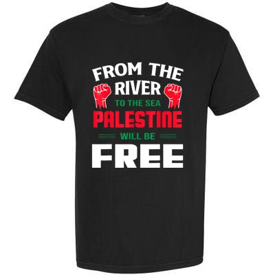 Free Palestine Arabic Support Palestine And Keffiyeh Palesti Garment-Dyed Heavyweight T-Shirt