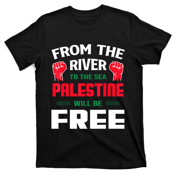 Free Palestine Arabic Support Palestine And Keffiyeh Palesti T-Shirt