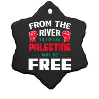 Free Palestine Arabic Support Palestine And Keffiyeh Palesti Ceramic Star Ornament