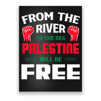 Free Palestine Arabic Support Palestine And Keffiyeh Palesti Poster