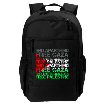 Free Palestine Arabic Palestine Gaza Jerusalem Support Flag Backpack