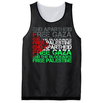 Free Palestine Arabic Palestine Gaza Jerusalem Support Flag Mesh Reversible Basketball Jersey Tank