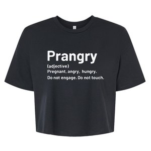 Funny Pregnancy Announcement Bella+Canvas Jersey Crop Tee