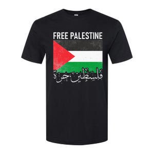 Free Palestine Arabic Palestine Gaza Jerusalem Support Softstyle CVC T-Shirt