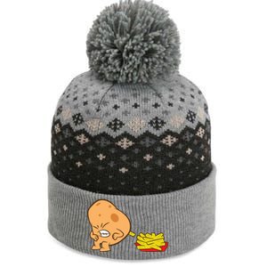 Funny Potato And French Fries The Baniff Cuffed Pom Beanie