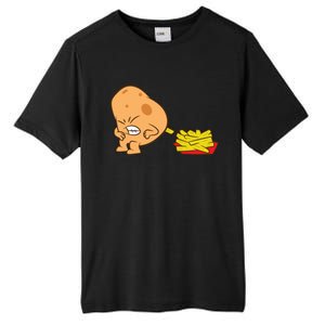 Funny Potato And French Fries Tall Fusion ChromaSoft Performance T-Shirt