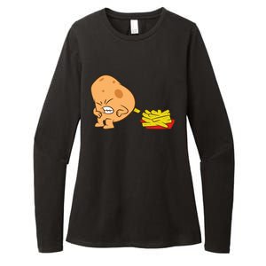 Funny Potato And French Fries Womens CVC Long Sleeve Shirt