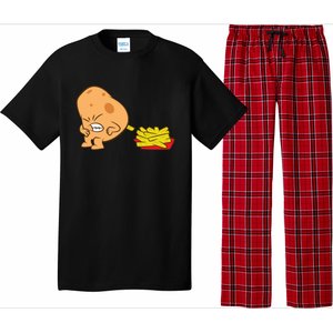 Funny Potato And French Fries Pajama Set