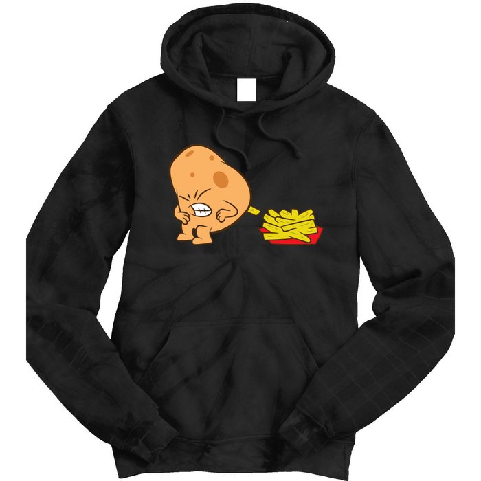 Funny Potato And French Fries Tie Dye Hoodie