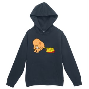 Funny Potato And French Fries Urban Pullover Hoodie