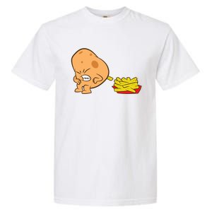 Funny Potato And French Fries Garment-Dyed Heavyweight T-Shirt