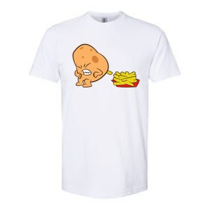 Funny Potato And French Fries Softstyle CVC T-Shirt