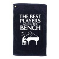 Funny Piano Art For Men Women Kids Keyboard Piano Players Platinum Collection Golf Towel