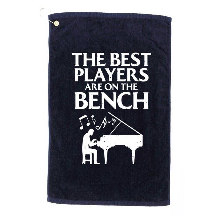 Funny Piano Art For Men Women Kids Keyboard Piano Players Platinum Collection Golf Towel