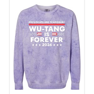 Forever Presidents Are Temporary Political 2024 Colorblast Crewneck Sweatshirt