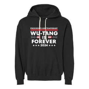 Forever Presidents Are Temporary Political 2024 Garment-Dyed Fleece Hoodie