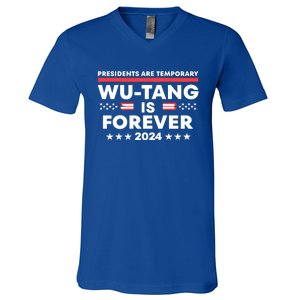 Forever Presidents Are Temporary Political 2024 V-Neck T-Shirt