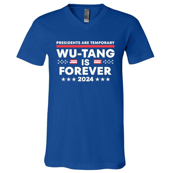 Forever Presidents Are Temporary Political 2024 V-Neck T-Shirt