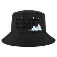 Funny Penguins Against Authoritarian Ice Holes Protest Cool Comfort Performance Bucket Hat