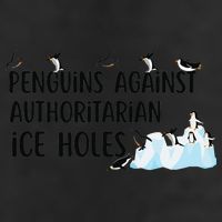 Funny Penguins Against Authoritarian Ice Holes Protest Cool Comfort Performance Bucket Hat
