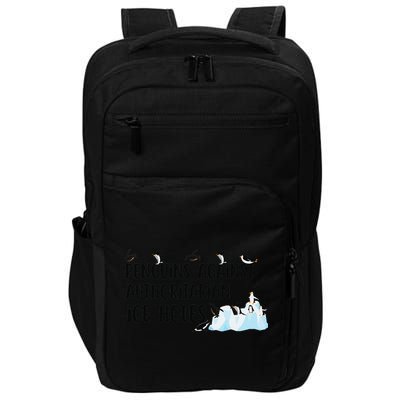 Funny Penguins Against Authoritarian Ice Holes Protest Impact Tech Backpack