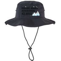 Funny Penguins Against Authoritarian Ice Holes Protest Bucket Hat