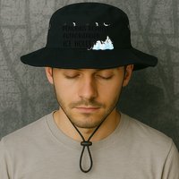 Funny Penguins Against Authoritarian Ice Holes Protest Bucket Hat