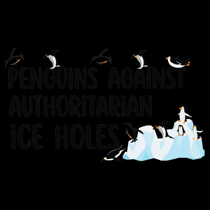 Funny Penguins Against Authoritarian Ice Holes Protest Visor