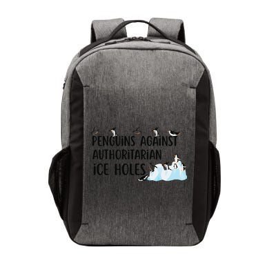 Funny Penguins Against Authoritarian Ice Holes Protest Vector Backpack