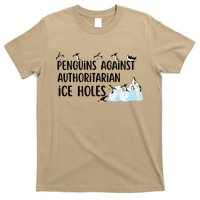 Funny Penguins Against Authoritarian Ice Holes Protest T-Shirt
