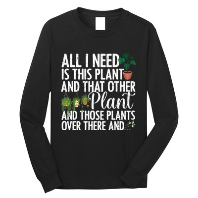 Funny Plant Art Gardening Plant Lover Gardener Long Sleeve Shirt