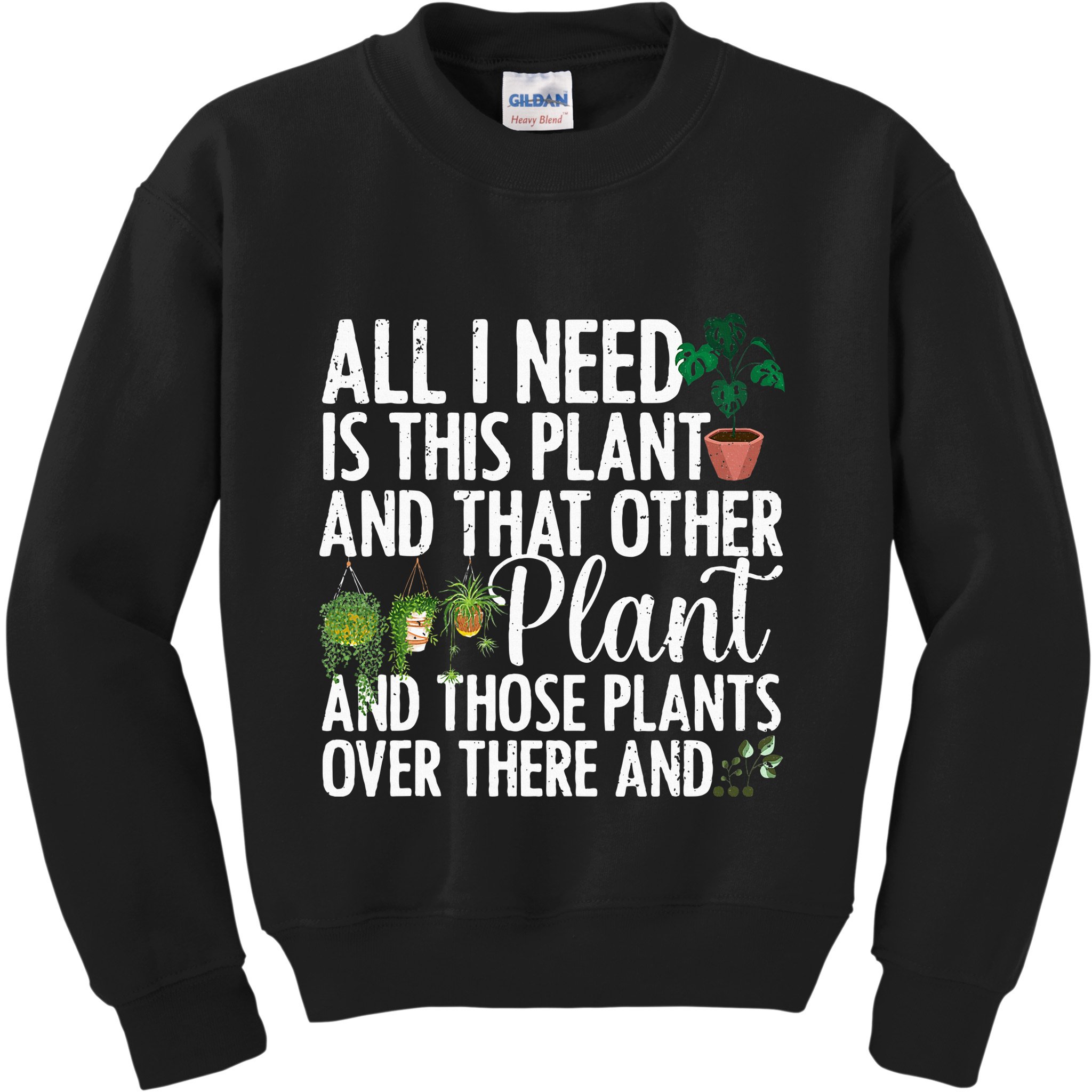 Funny Plant Art Gardening Plant Lover Gardener Kids Sweatshirt