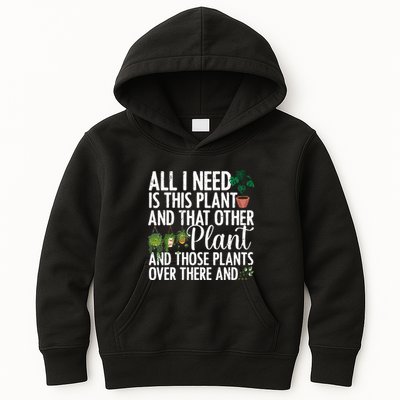 Funny Plant Art Gardening Plant Lover Gardener Kids Hoodie