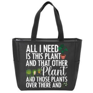 Funny Plant Art Gardening Plant Lover Gardener Zip Tote Bag