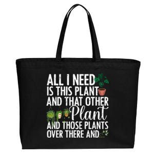 Funny Plant Art Gardening Plant Lover Gardener Cotton Canvas Jumbo Tote