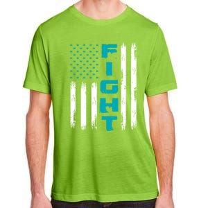 Fight Ptsd American Flag Ptsd Awareness Gift Adult ChromaSoft Performance T-Shirt