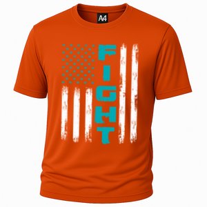 Fight Ptsd American Flag Ptsd Awareness Gift Cooling Performance Crew T-Shirt