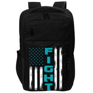 Fight Ptsd American Flag Ptsd Awareness Gift Impact Tech Backpack