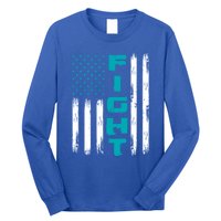 Fight Ptsd American Flag Ptsd Awareness Gift Long Sleeve Shirt