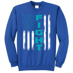 Fight Ptsd American Flag Ptsd Awareness Gift Sweatshirt