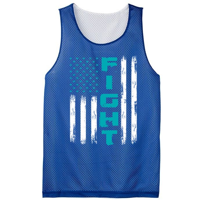 Fight Ptsd American Flag Ptsd Awareness Gift Mesh Reversible Basketball Jersey Tank