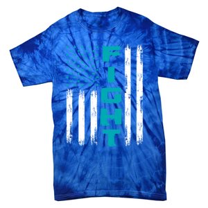 Fight Ptsd American Flag Ptsd Awareness Gift Tie-Dye T-Shirt